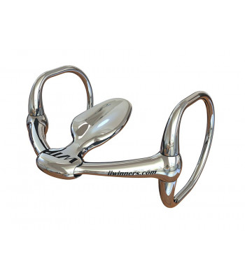 Bett WTP DSEL EP - Dee Snaffle Eggbutt Extended Plate - Winning Tongue Plate Bit