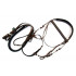 Race bridle set - w. cavesson noseband and reins - PVC- Various colors