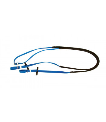 Race reins w. rubber grip - PVC - Plastic - Various colors