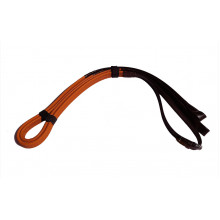 Loop end Leather Race Reins - Small Pimple Rubber Grip - 19 mm