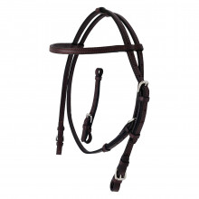 Leather Racing Bridle - USA - with chin strap