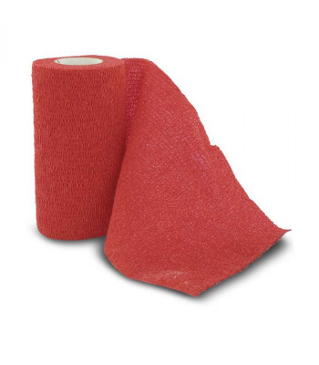 Valueline Vet-Flex - Elastic Cohesive Bandage - Red