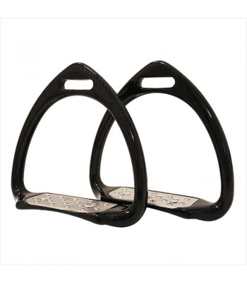 Carbon Fiber Race Stirrups 11 cm - SS Grate Wide Platform